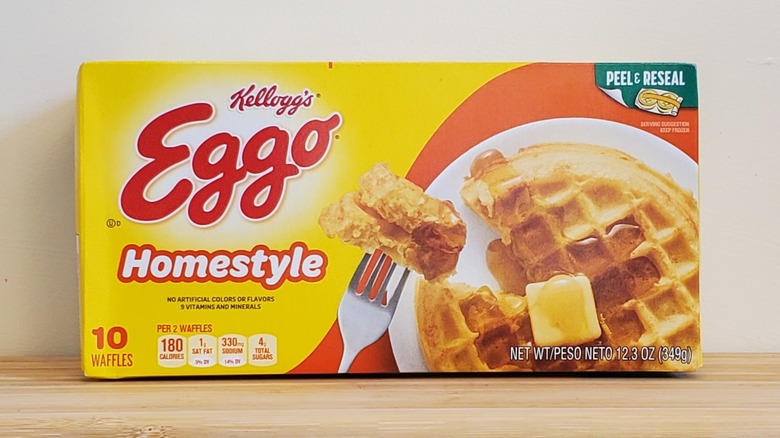 Eggo homestyle waffles box