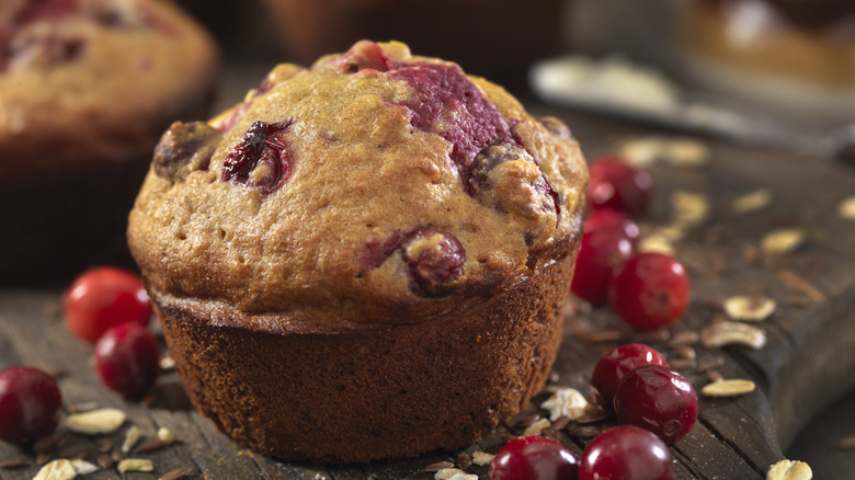 Oatmeal cranberry muffin