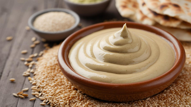 Bowl of tahini