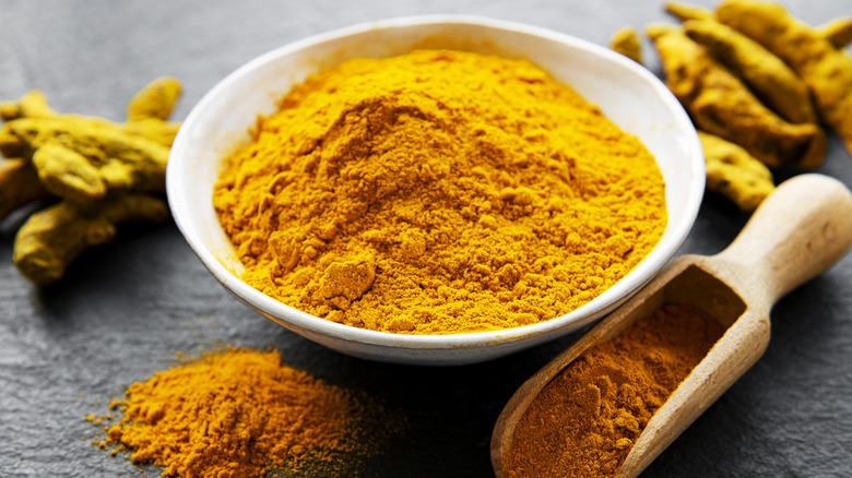 Bowl of turmeric