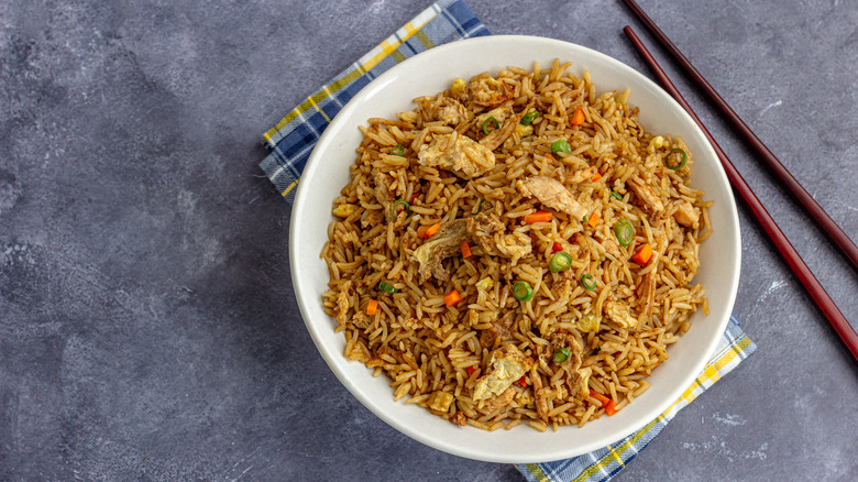 Fried rice in bowl