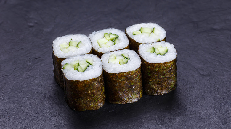 Cucumber sushi roll