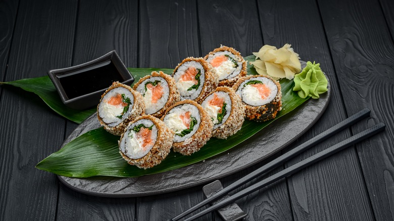 Sushi with cream cheese