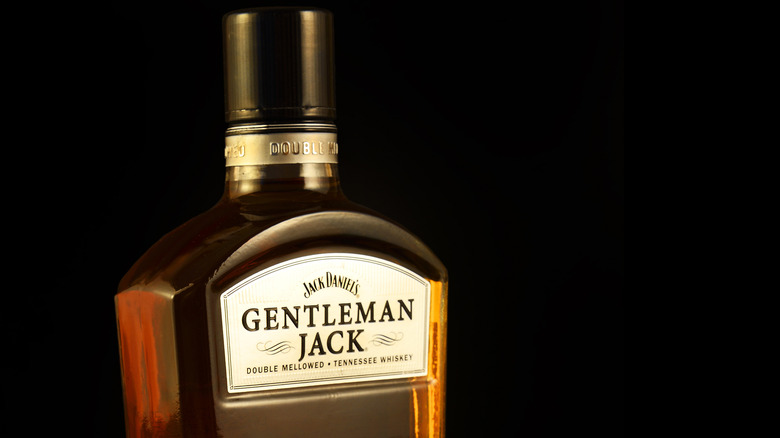 Jack Daniel's Gentleman Jack on black background