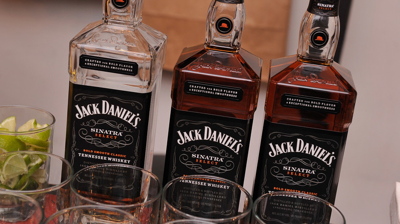 Jack Daniel's Sinatra three bottles