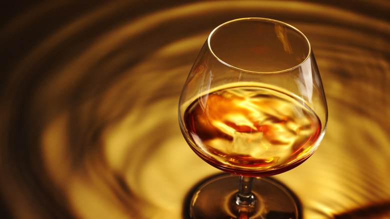 Cognac in glass