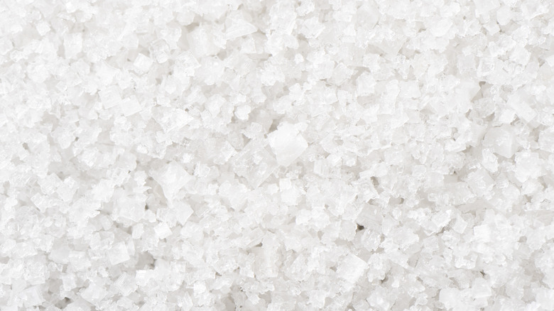 Sea salt crystals