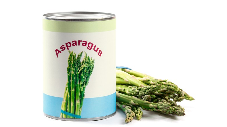 Asparagus in a can