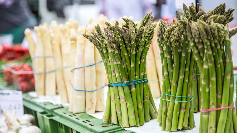 Asparagus at the market