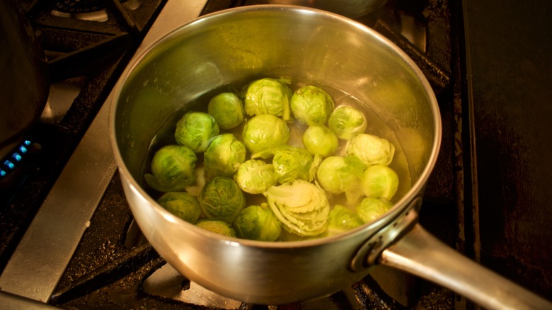 boiled Brussels sprouts