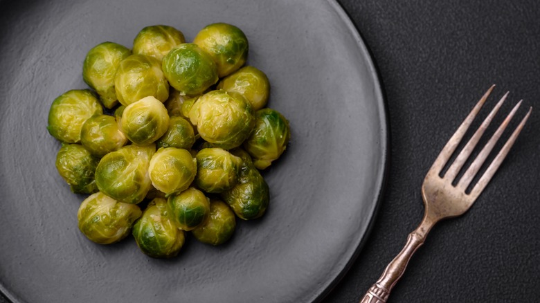 boiled Brussels sprouts