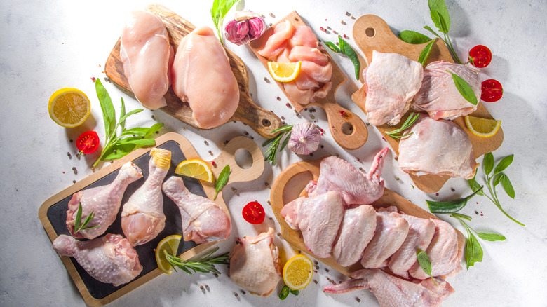 Selection of chicken cuts