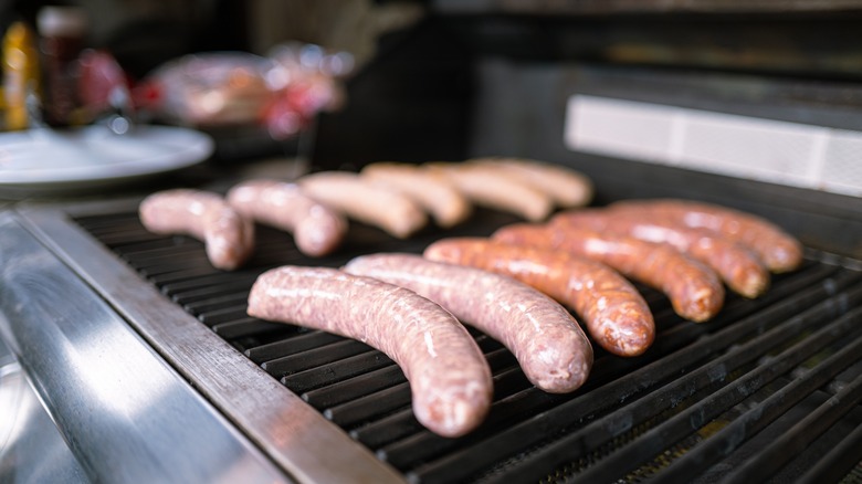 Brats on the grill