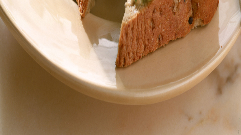 Chunky tuna salad served on a slice of toast