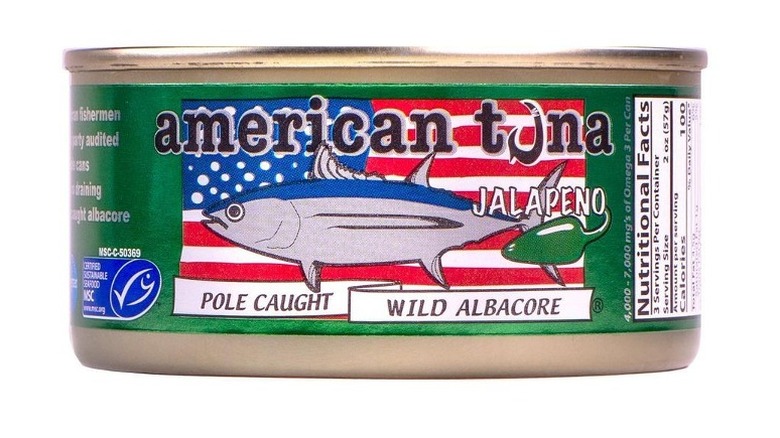 Green can of tuna