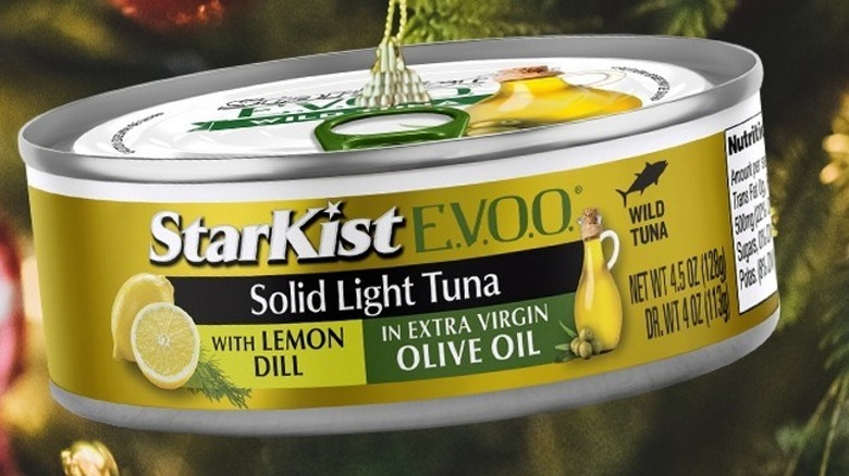 Yellow can of tuna