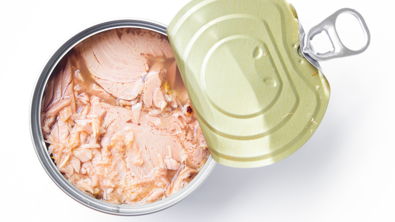 Open can of tuna