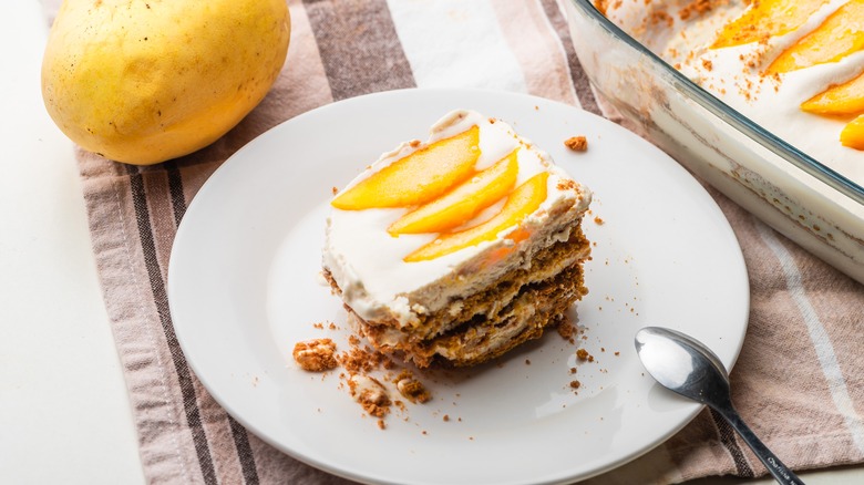 Mangos and mango float dessert