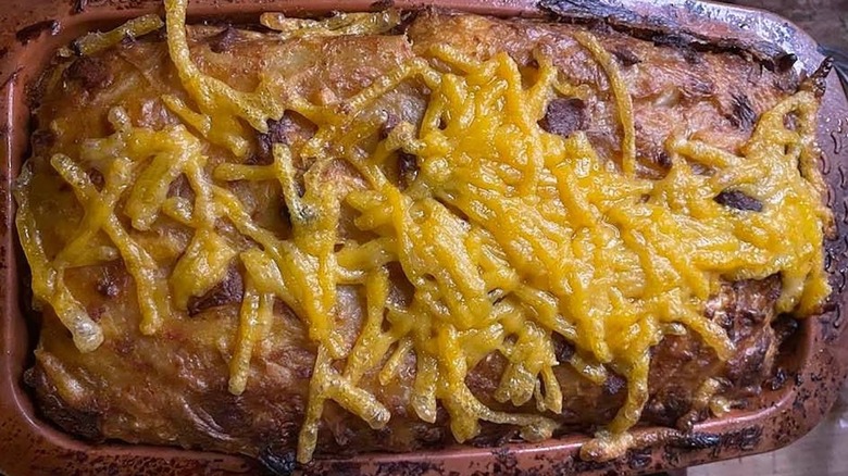 German potato cake with cheese