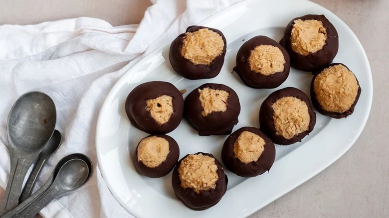 Buckeyes on a serving platter