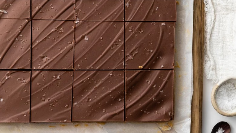 Sliced peanut butter bars
