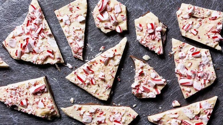 Peppermint bark chunks