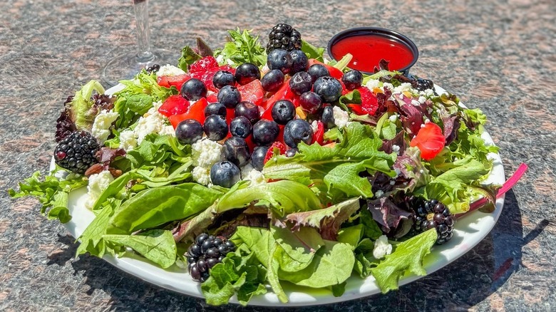 Triple berry salad from Indian Pueblo Kitchen