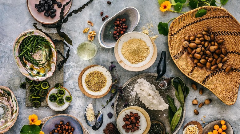 Table of Native grains and nuts