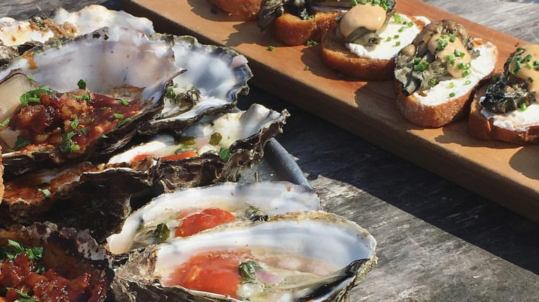 oysters at The Marshall Store