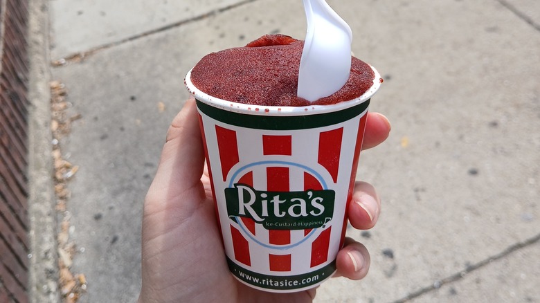 Rita's Wild black cherry ice