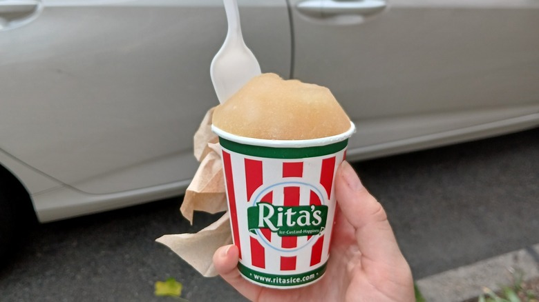 Rita's vanilla ice