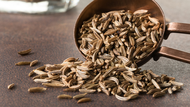 Teaspoon of caraway seeds