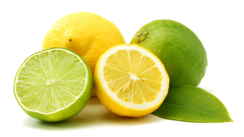 Close-up of lemons and limes