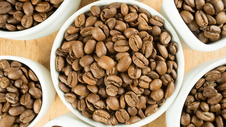 Light roast coffee beans