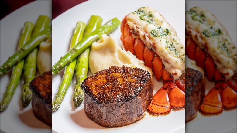 filet mignon with lobster