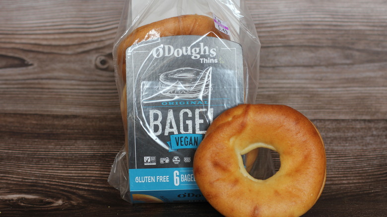 O'Doughs bagel with package