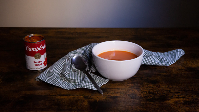 Campbell's tomato soup in bowl