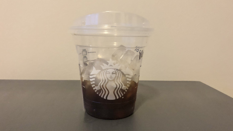 Iced espresso shot from Starbucks