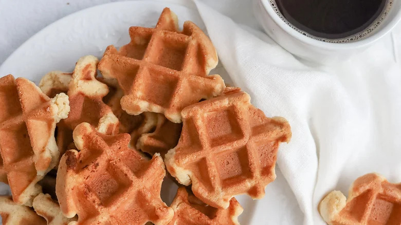 mini Belgian waffle cookies