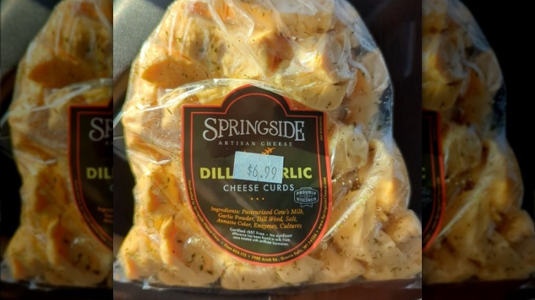 Bagged dill garlic cheese curds