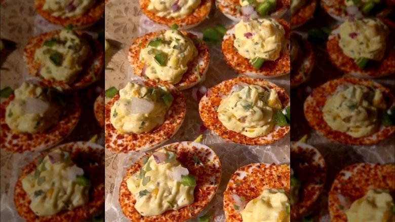 Mexican Street Corn Deviled Eggs