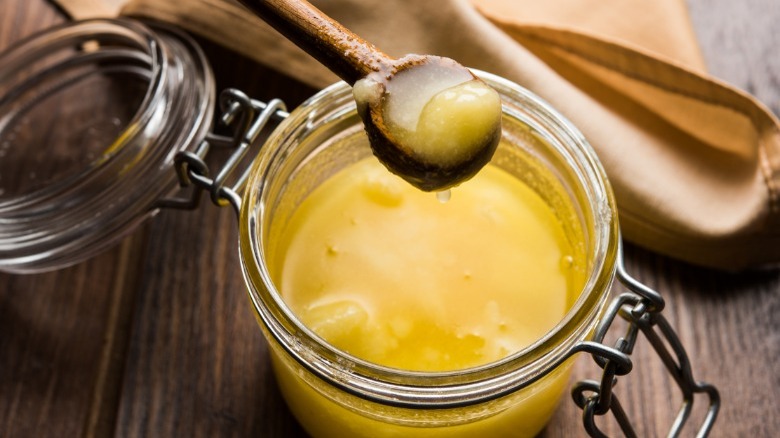 jar of clarified butter