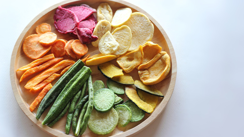 dried vegetables in bowl