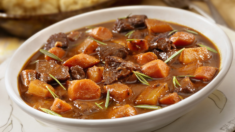 Thick beef stew