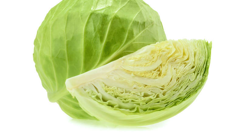 Green cabbage wedge