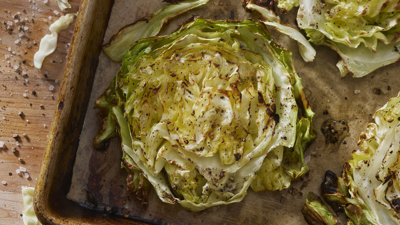 Large cabbage steak