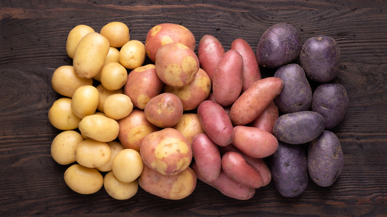 Varied potatoes on board