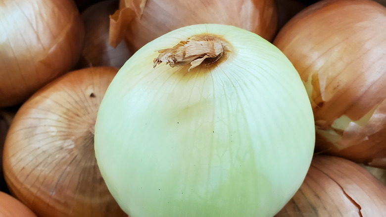 stack of spanish onions