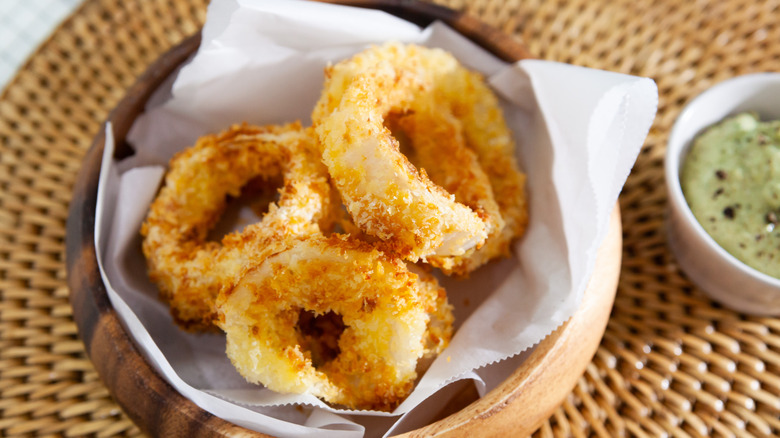 baked air fried onion rings