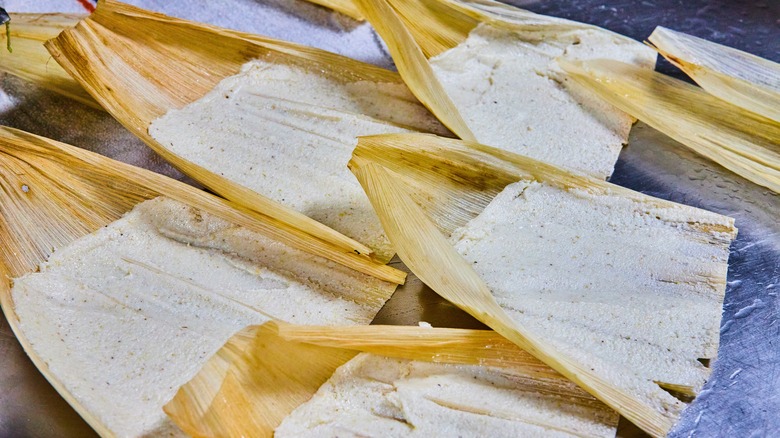 Masa in corn husks